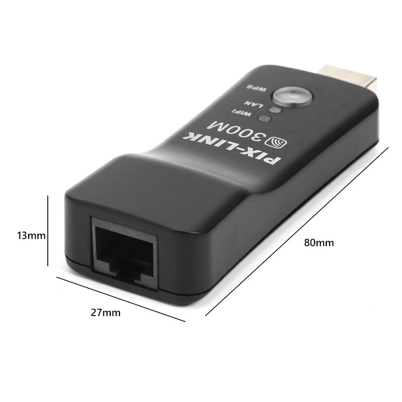 USB TV WiFi Dongle Adaptor 300Mbps Universal Wireless Receiver Kartu Jaringan RJ45 WPS Repeater untuk Samsung LG Sony Smart TV