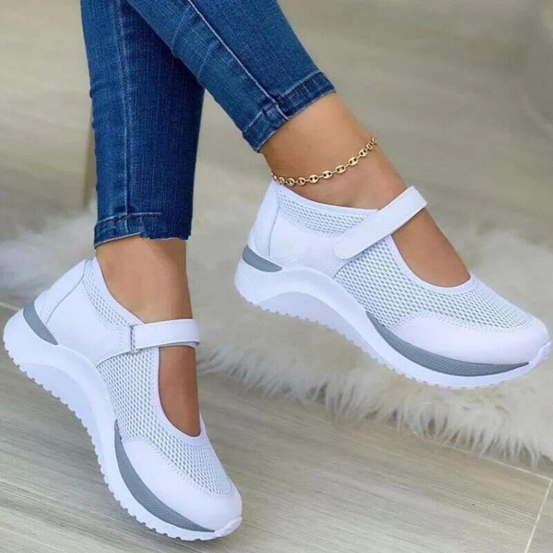 Sneakers Women Slip On Shoes Woman Sneakers Casual Platform Mesh Sneakers Plus Size Ladies Vulcanize Shoes Zapatillas Mujer
