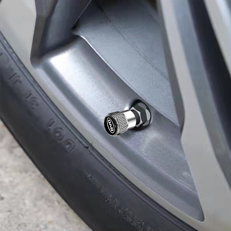 4pcs Aluminum Theft Proof Car Tires Valve Caps for Dodge Ourney Caliber Ram 1500 Challenger Dakota S98 Durango Logo Accessories