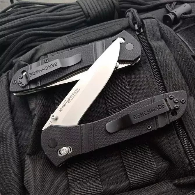 Outdoor D2 Blade BENCHMADE 710 Folding Knife G10 Handle Camping Hunting Tactical Pocket Knives