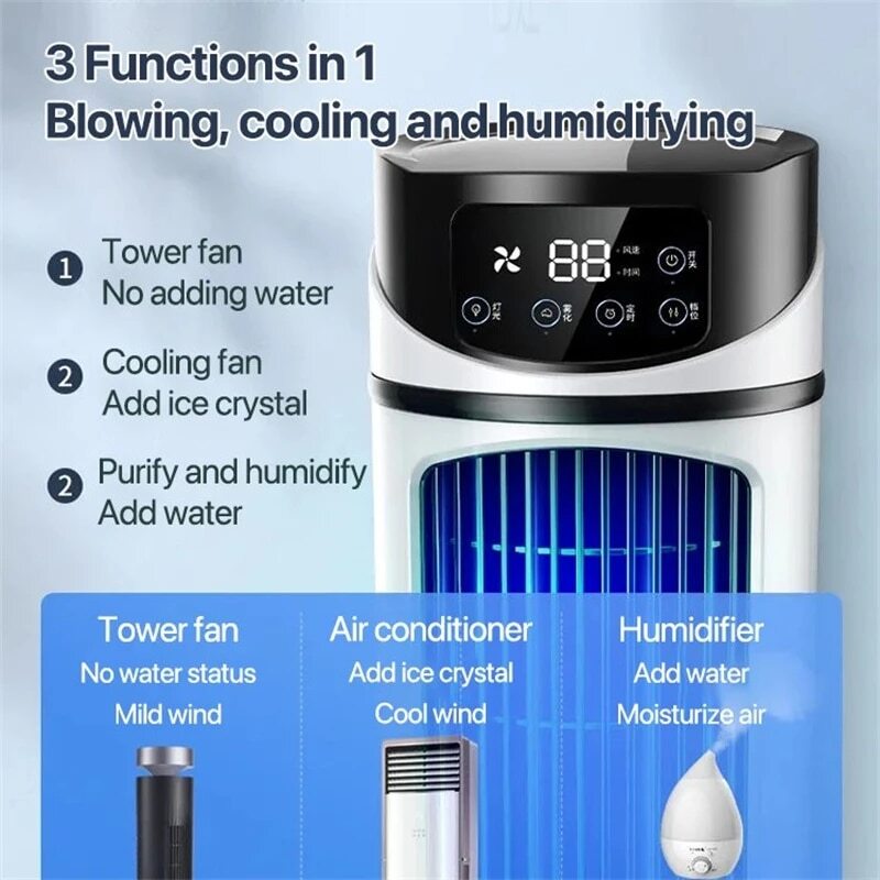 Mini climatiseur Portable, ventilateur de refroidissement de l'eau, pour le bureau, climatiseur Mobile