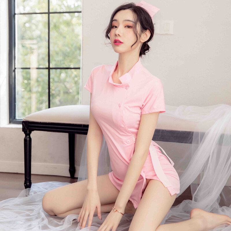 Cameriera Cosplay infermiera uniforme Lingerie erotica gonna Sexy giapponese studente gioco di ruolo Lingerie sessuale per donne Porno troia Lingerie