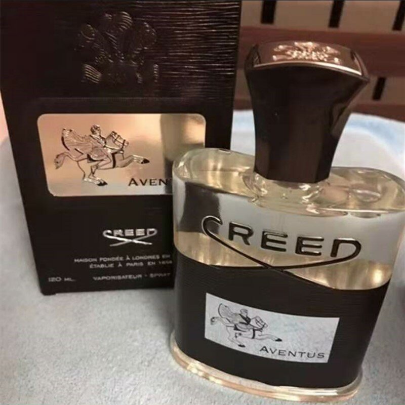 Creed น้ำหอมผู้ชาย Parfum Creed Aventus สีดำ Creed มีกลิ่นผู้ชาย Perfum ของขวัญโคโลญจ์สำหรับผู้ชายสเปรย์