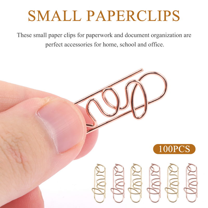 Paperclips Clip Metalen Supplies Kantoorbenodigdheden Liefde Bruiloft Bindmiddel Leuke Document Notebook Markering Mini Bladwijzers Vormige