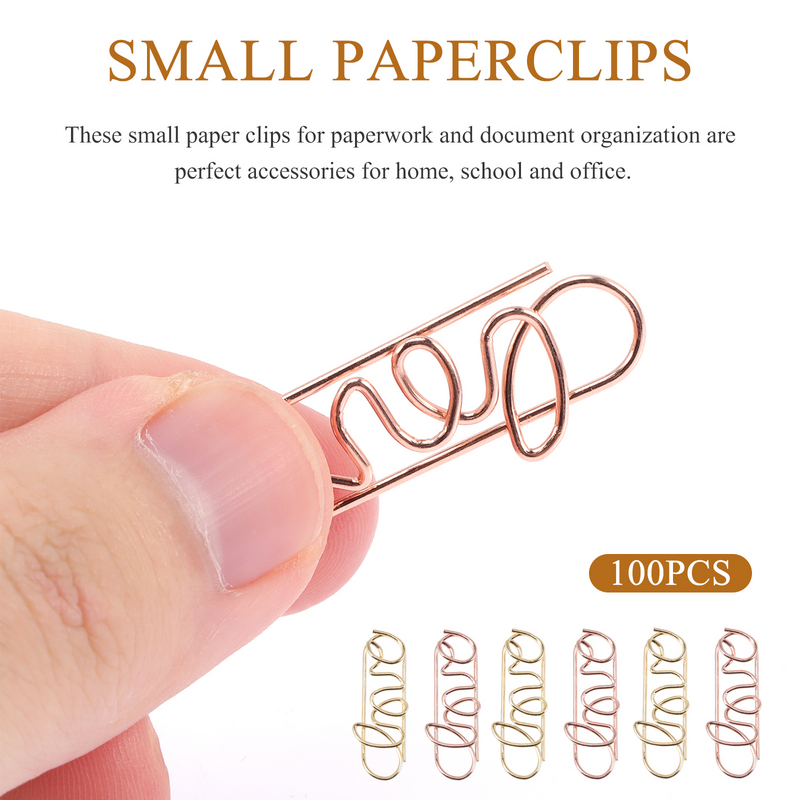 Paper Clips Clip Metal Supplies Office Stationery Love Wedding Binder Cute Document Notebook Marking Mini Bookmarks Shaped