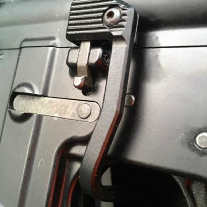 Paduan Aluminium Ditingkatkan Tuas Buruk untuk M4/AR15/M16 Peta Baut Menangkap Extender Rilis Tuas Ambidextrous Mount-On Sisi Piring