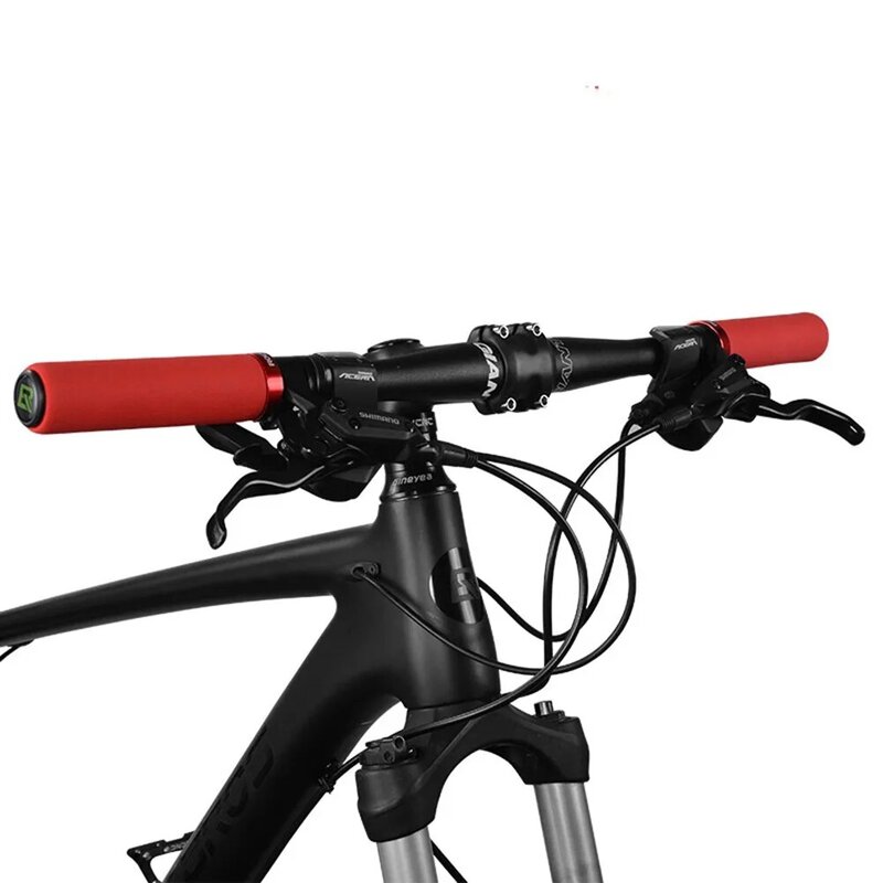 1 Pasang Pegangan Sepeda Spons Silikon MTB Pegangan Sepeda Bar Pegangan Sepeda Lembut Kualitas Tinggi Aksesori Suku Cadang Sepeda