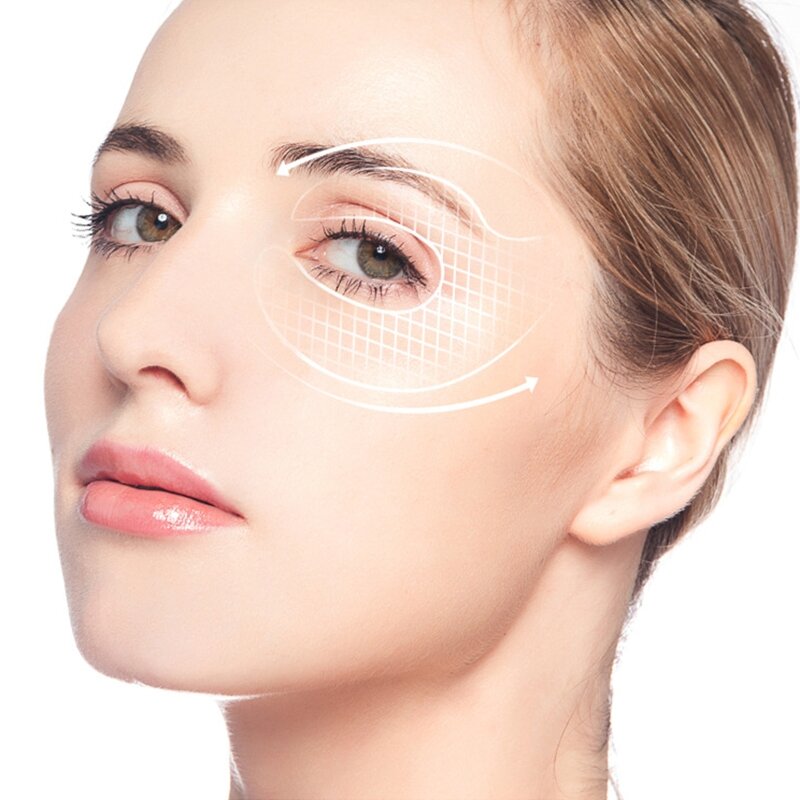 2022 New 1 Pair Hyaluronic Acid Microneedle Eye Patches Mask for Anti Wrinkle Aging Dark Circles Moisturizing Under Eye Gel Pads