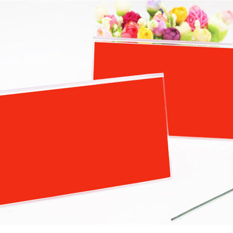 Tarjeta de conferencia triangular transparente, tarjeta de escritorio de doble cara, tarjeta de asiento en forma de V, tarjeta de nombre de invitado, suministro directo de fábrica