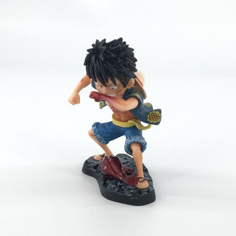 Super cute creative One Piece straw hat Luffy GK transformed into Luffy high-quality hand-made ornaments anime gift