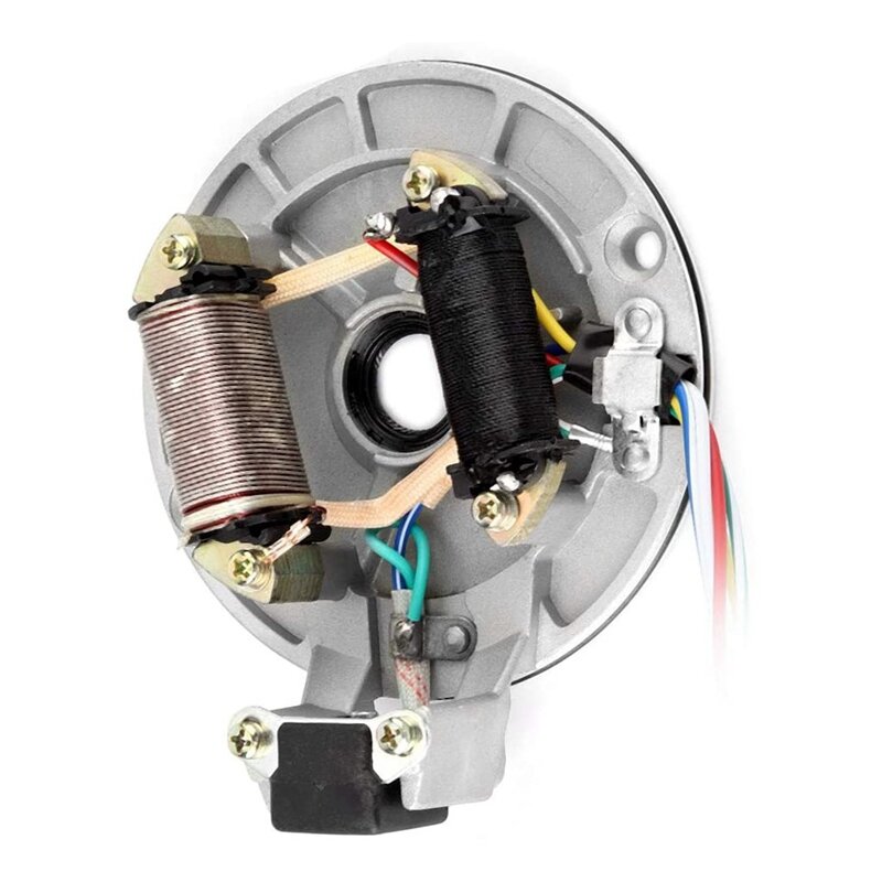 Bobina de estator caliente 3c, accesorio de encendido de bobina, Rotor de bobina de encendido Magneto de pastilla de placa de estator JH70 para Pit/Dirt Bike 70Cc - 125Cc