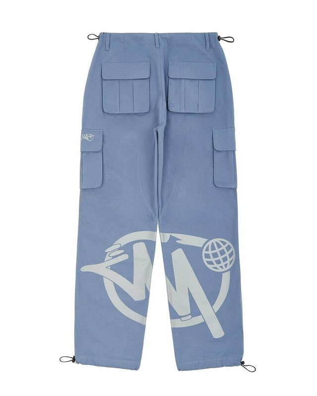 Y2k New 2022 Vintage Cargo Pants Baggy Women Fashion Streetwear Pockets Wide Leg High Waist Straight Y2k Trousers Overalls