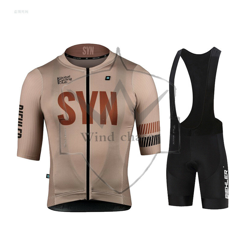 2022 nowa letnia szybkoschnąca i oddychająca odzież rowerowa mężczyźni zestaw koszulek z krótkim rękawem team wyścig rowerowy Ride Outfit MTB BIEHLER