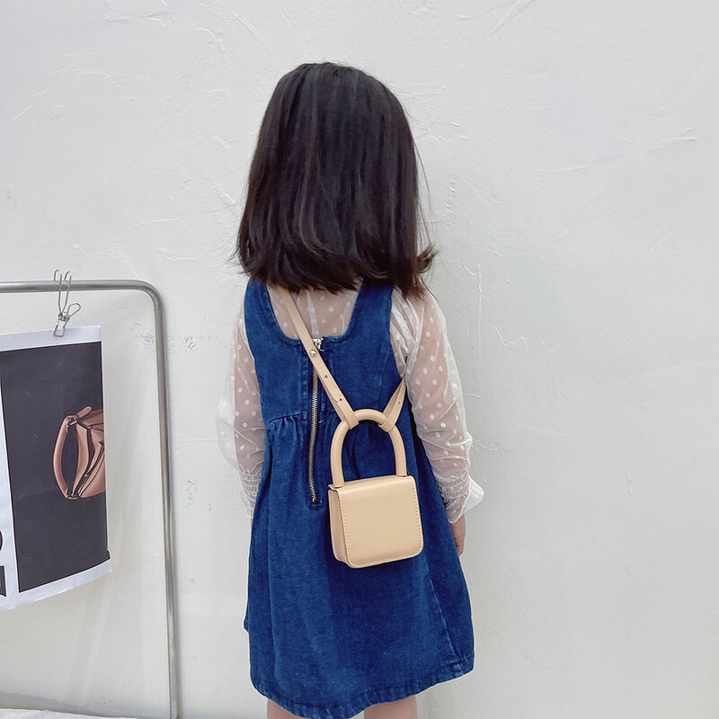 Tas Ponsel Anak-anak Kulit PU Desain Fashion Mini Tas Selempang Messenger Tas Tangan Travel Flap Kasual Wanita