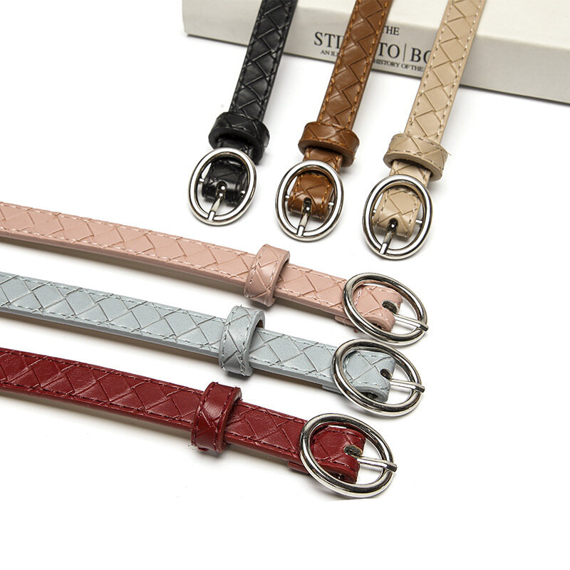 جديد موضة حزام للنساء أزرار خاطفة بسيط موضة الجينز الزخرفية حلقة مشبك حزام