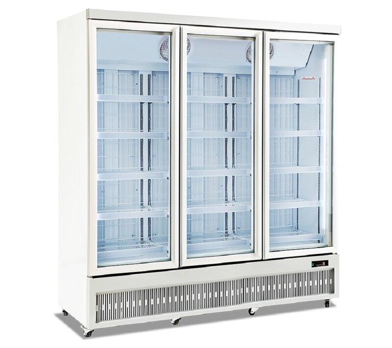 เครื่องดื่มเย็น Chiller จอแสดงผล Cooler ซูเปอร์มาร์เก็ต Commercial ตู้เย็น Side-By-Side ตู้เย็นตู้โชว์