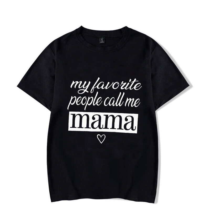 Mama Letters Gift Fashion Mom Lady Mother Day camicie da donna Graphic Female Womens Tee T-Shirt Top T Shirt T-Shirt luminose
