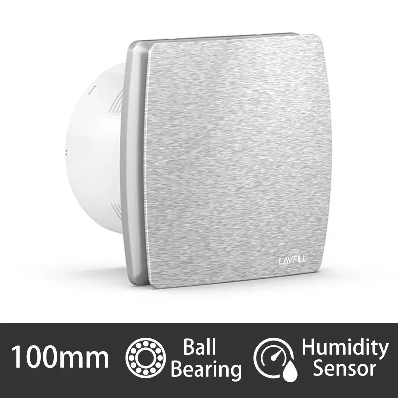 2022 230 В 100 мм душевой экстрактор вентиляционный вентилятор с датчиком влажности таймер