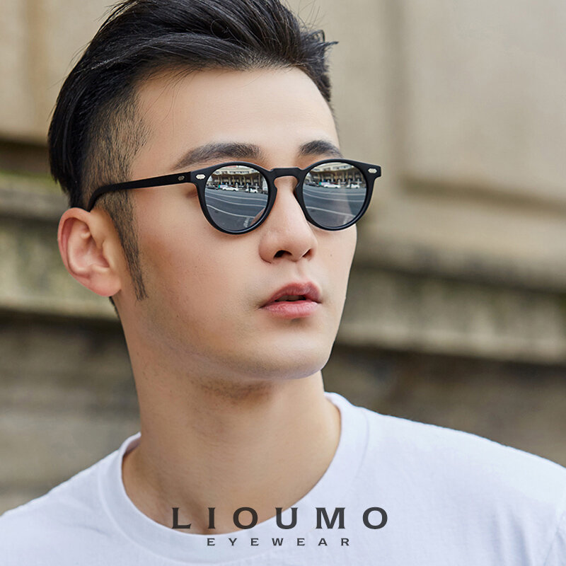 LIOUMO TR90กรอบ Photochromic Polarized แว่นตากันแดดผู้ชาย Anti-Glare แว่นตาเปลี่ยนแว่นตา Lunette De Soleil Homme