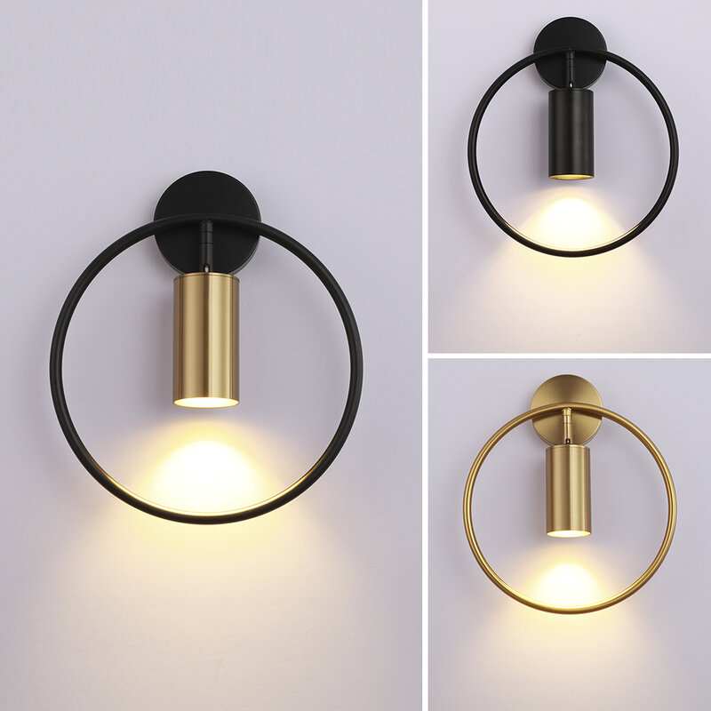 Pós moderno led lâmpada de parede luxo 5w gu10 AC95-260V ling quarto cabeceira luminárias iluminação interior