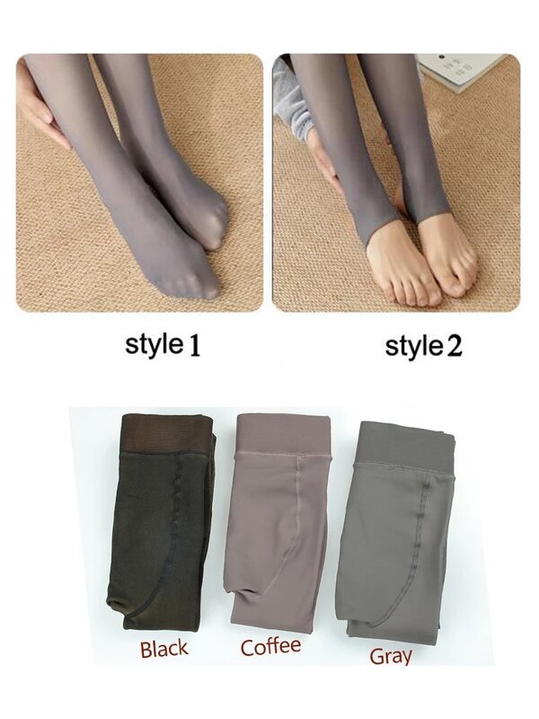 Leggings de veludo cintura alta feminina, calça grossa, quente, inverno