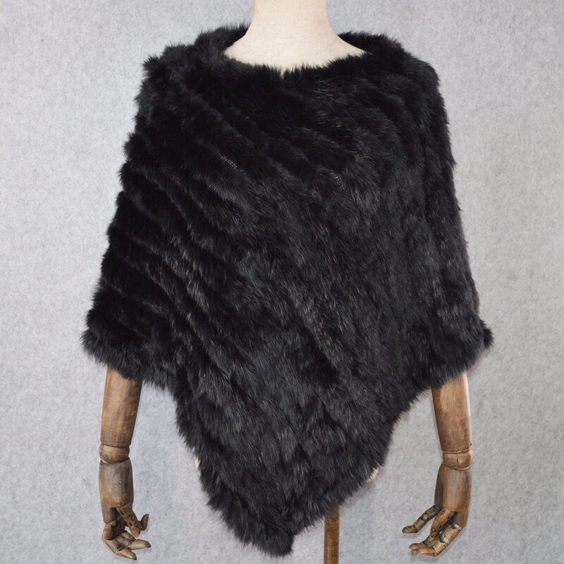 女性のためのウサギの毛皮のケープ,本物のウサギの毛皮のような形をしたスカーフ,動物の毛皮のウサギの毛皮のファッション2022