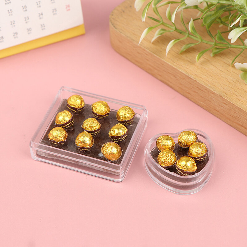 1 Set 1/6 Miniatur Rumah Boneka Model Coklat Mini Bermain Makanan Dapur Mainan untuk Rumah Aksesoris Boneka