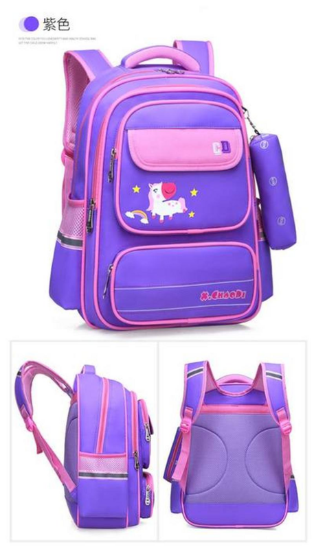 Quality Orthopedic Children's backpack boys girls Primary Schoolbag Kindergarten Infantil Kids backpack Waterproof Mochila