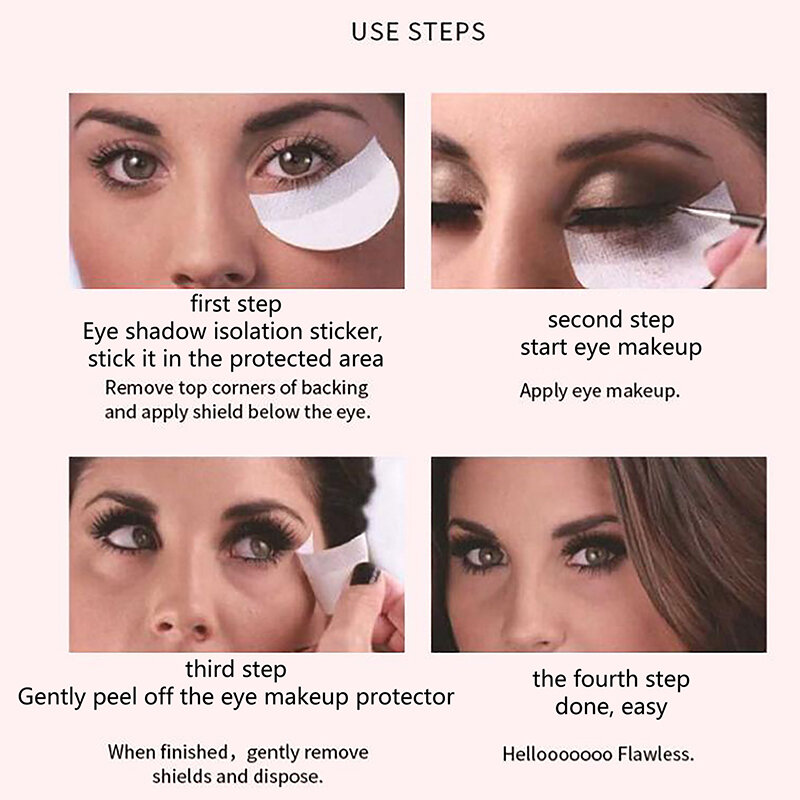 10/20/30/50Pcs Eye Shadow Sticker Eyeshadow stencil strumenti per il trucco degli occhi adesivo per l'isolamento delle ciglia senza pelucchi accessori di bellezza