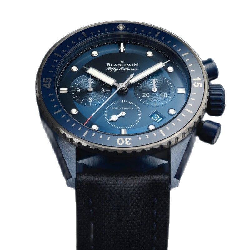 Blancpain pięćdziesiąt Fathoms batyscaphe Chronographe Flyback moda biznes luksusowy zegarek kwarcowy dla mężczyzn Relógio Masculino Reloj