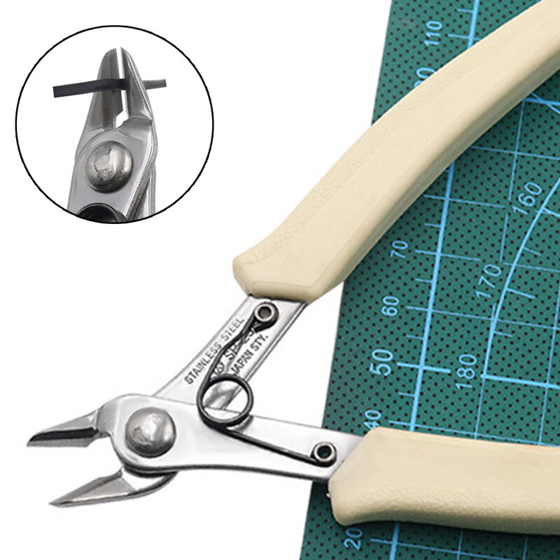 Alicate de bico estilo japonês de aço inoxidável alicate de agulha-nariz cortador de fio diagonal multi-uso stripper