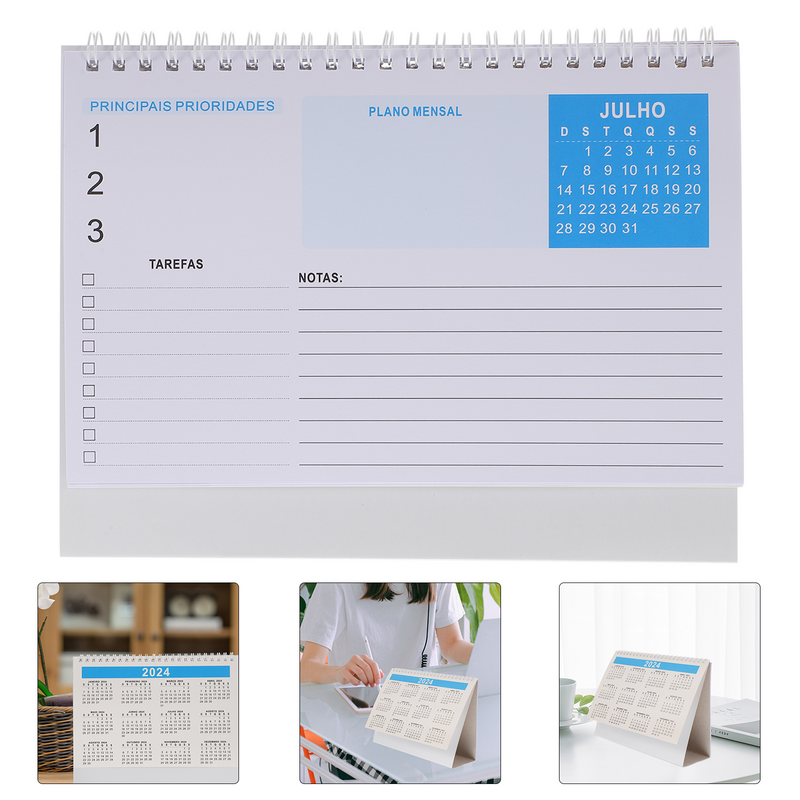 1 Book Paper Calendar 2024 Table Calendar 2024 2024 Desk Calendar 2024 Calendar Desk Desktop Calendar for 2024 Countdown