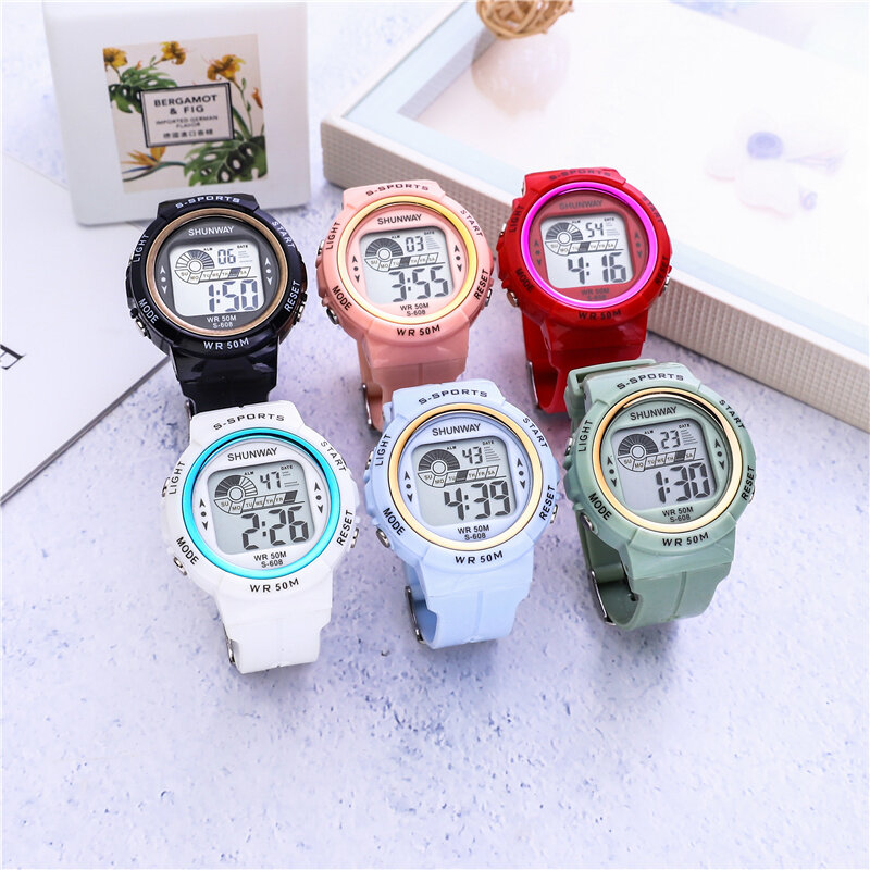 Outdoor Sports Kids Multifunctional Waterproof Luminous Children's Watch 2022 New Hot Selling Birthday Gifts for Boys and Girls