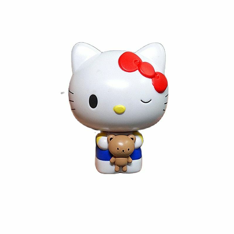 Figura de acción Sanrio de 8 CM, juguetes bonitos de Hello Kitty, Anime, gatos felices para niños, regalos de navidad