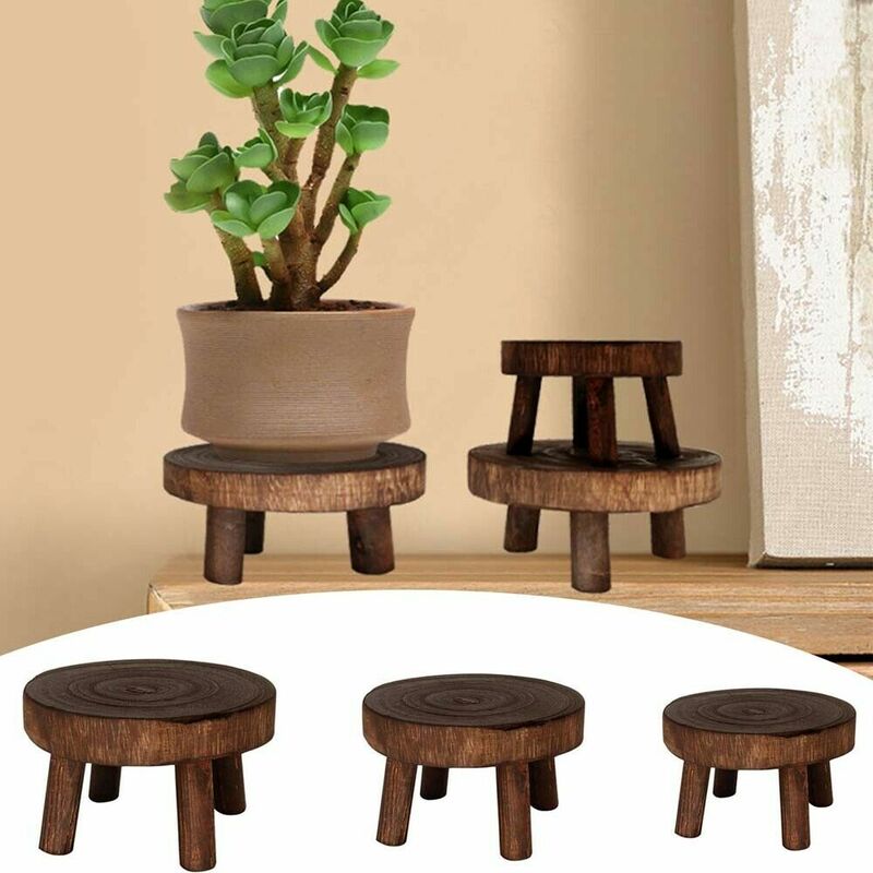 단단한 나무 식물 스탠드 꽃 냄비 홀더 의자/야외 정원 꽃 디스플레이 선반, 다육 안뜰 긴 벤치 높은 의자