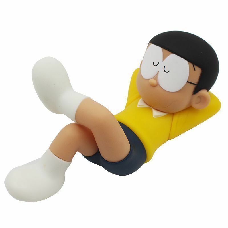Doraemon-figuras de juguete para niños, adornos para dormir, Nobita y muñeca azul, adornos de escritorio, juguetes de Anime