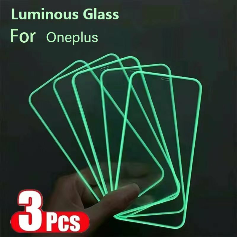Protectores de pantalla luminosos para OnePlus 8T 7T 6T OnePlus 9 7 10 5G 9R OnePlus Nord OnePlus Nore 2 vidrio templado brillante