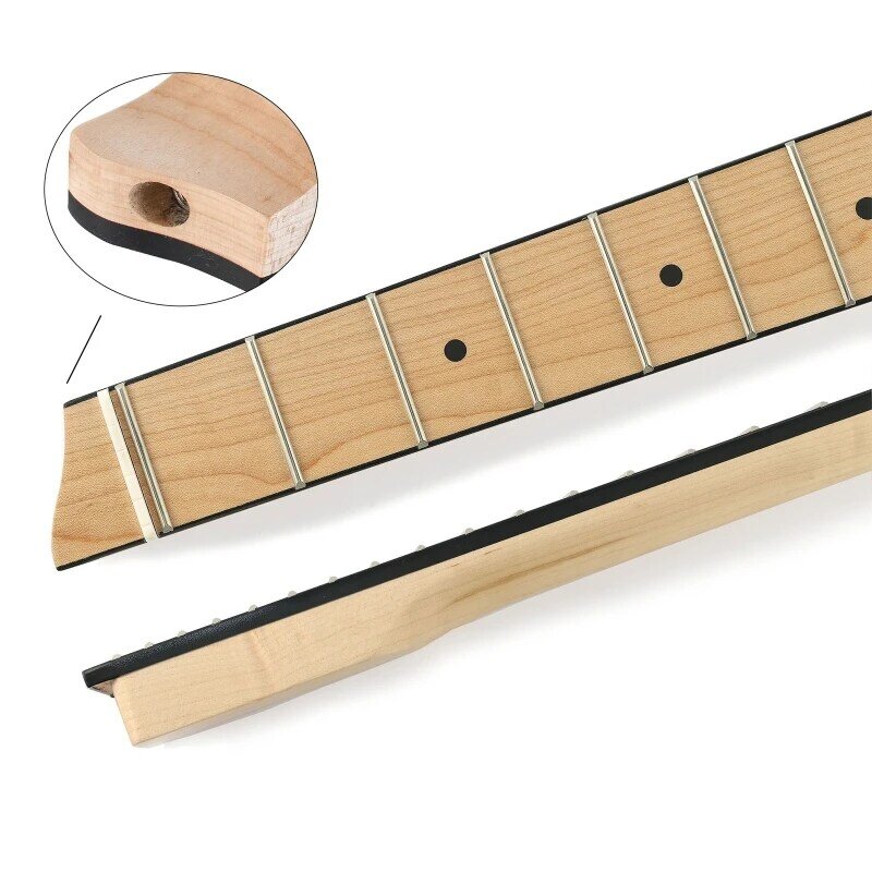 Manche de guitare en bois 1 pièce, pièce de rechange pour Instrument flambant neuf avec motif d'hirondelle