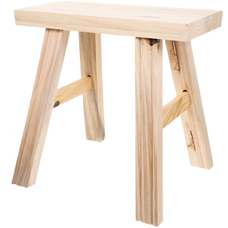 Krótki stołek schodowy drewniany stojak kryty maluch kuchnia niskie małe stołki