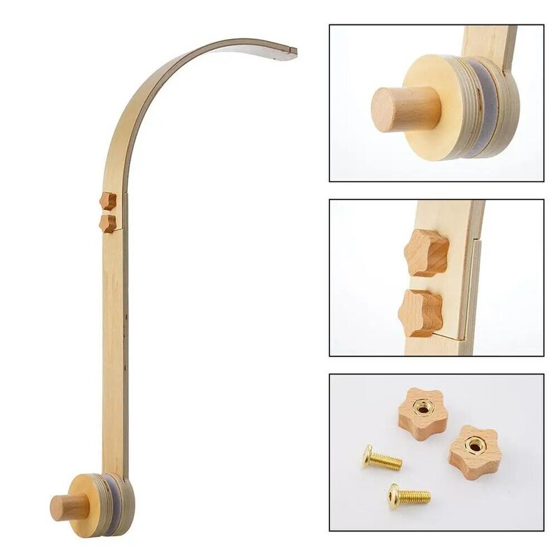 Wooden Baby Crib Mobile Hanging Bed Bell Holder Decorative ...