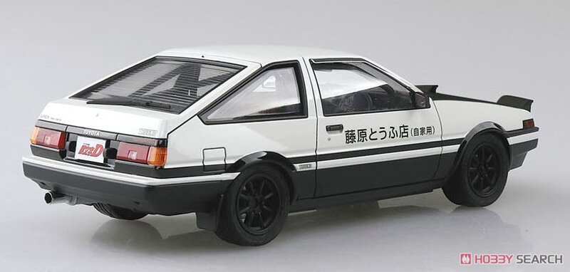 Aoshima – jouet de Collection de véhicules, modèle de voiture jouet, Toyota 059616 1/24 initiale D Fujiwara Takumi AE86 Trueno, spécification Volume 37