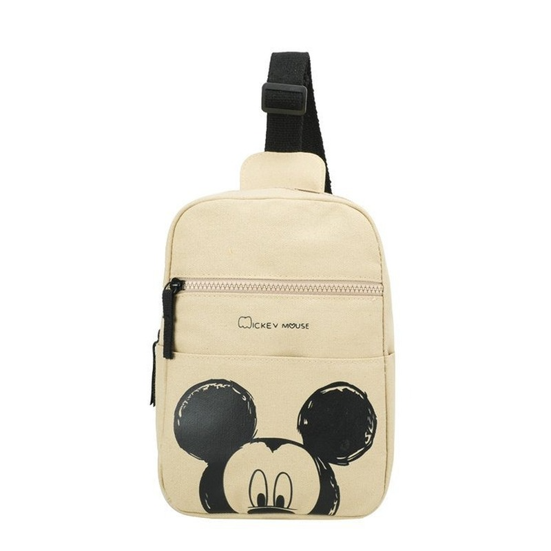 Disney-mickey bolsa de ombro para meninos e meninas, grande capacidade, bolsa mensageiro, desenhos animados, fofa, moda, marca de luxo, nova
