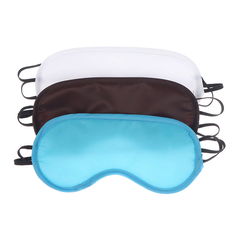 10Pcs Oogmasker Gewatteerde Slaap Cover Reizen Blinddoek Shade Eye Patch Night Eyeshade Relax Massager Beauty Tools