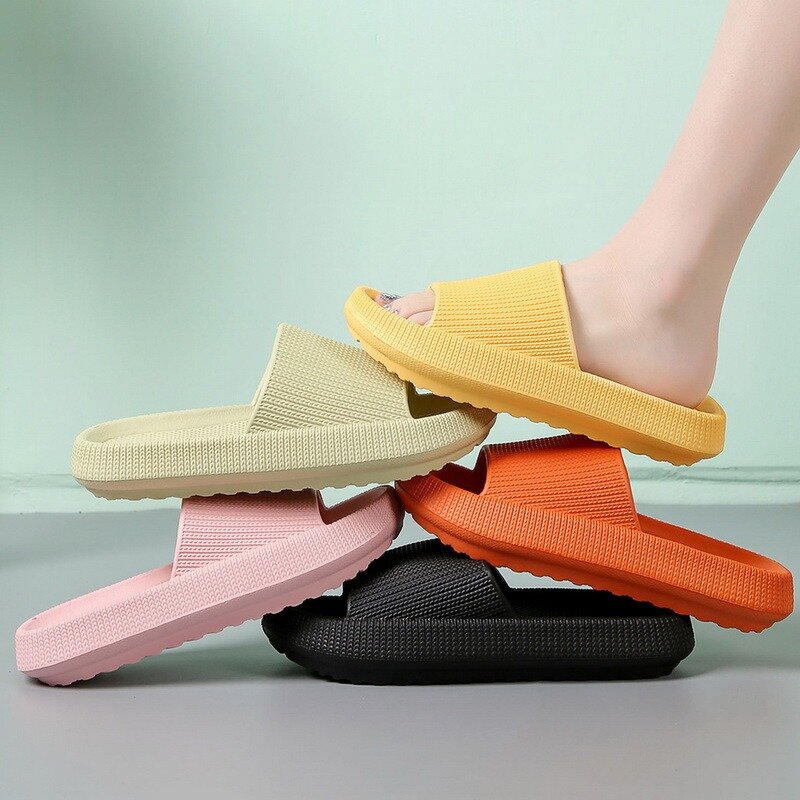 Women Men Slippers Summer Beach Slides Bathroom Anti-Slip Slipper Soft Sole Sandals Fashion Flip-Flops Ultra-Light Shoes