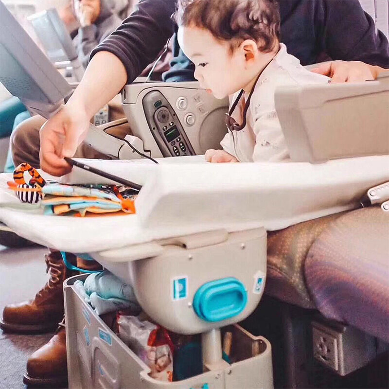 Koper Tidur Bayi Di Atas Roda Perjalanan Anak-anak Naik Pesawat Multi-fungsi Desain Baru PP Bagasi Anak Kotak Tempat Tidur Kreatif Valise