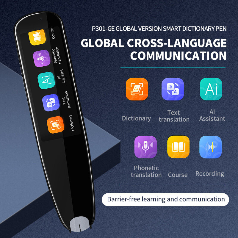 Penna di traduzione 112 lingue traduttore vocale penna di scansione traduzione in tempo reale traduttore di lettura di testo Offline viaggi d'affari