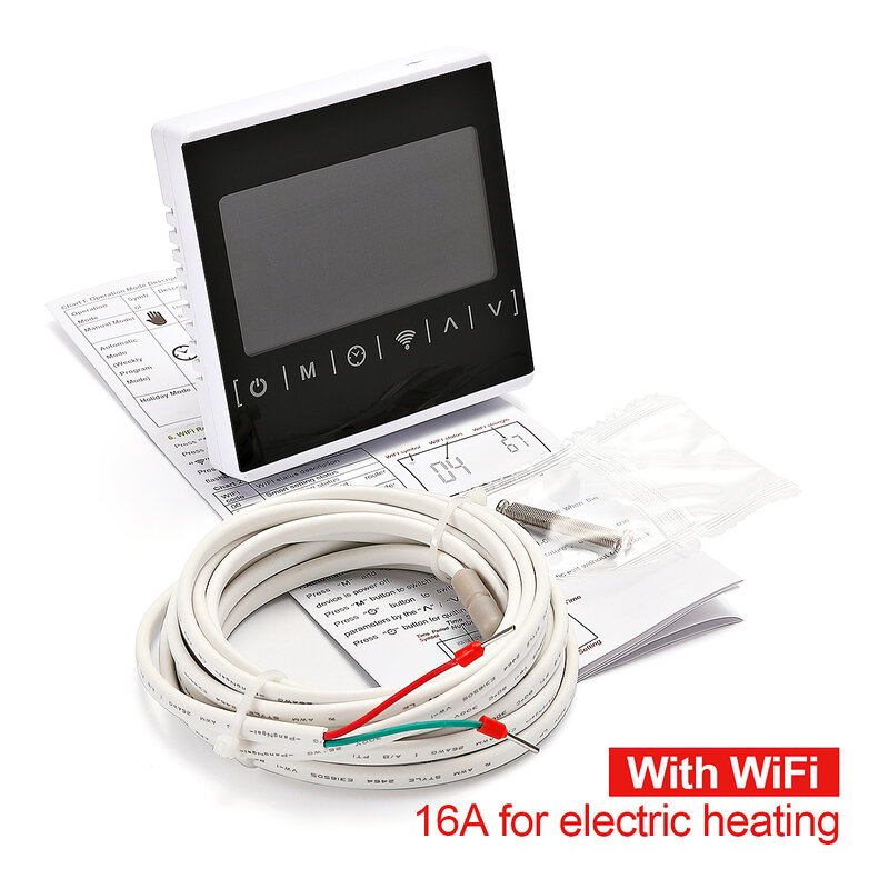 WiFi Smart Thermostat, Elektrische boden Heizung Wasser/Gas Kessel Temperatur Fernbedienung für Google Hause