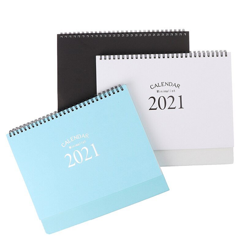 2021 بسيطة أجندة مكتبية /رزنامة مكتبية الجدول اليومية الشهري جدول مخطط