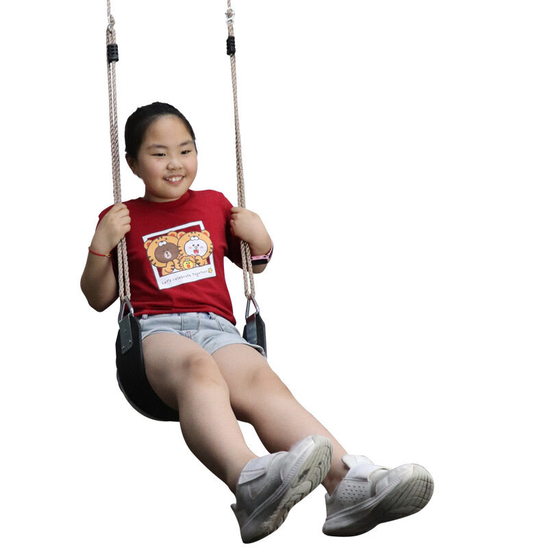 Children's Rubber Soft Swing Can Match Chain PE Rope Indoor Outdoor Leisure Portable Patio Garden Hanging Swing Children's Toys