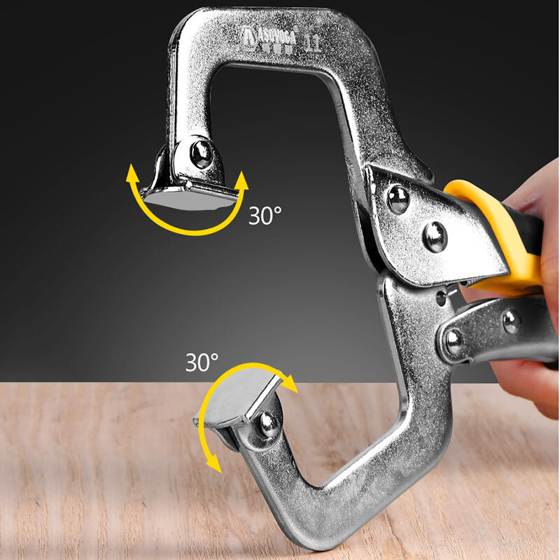 ASOYOGA 6 9 10 11 14 18 inch Locking Pliers Vise Grip Lock Pliers Set Curved Jaw Pliers Welding Pliers for Woodworking Hand Tool